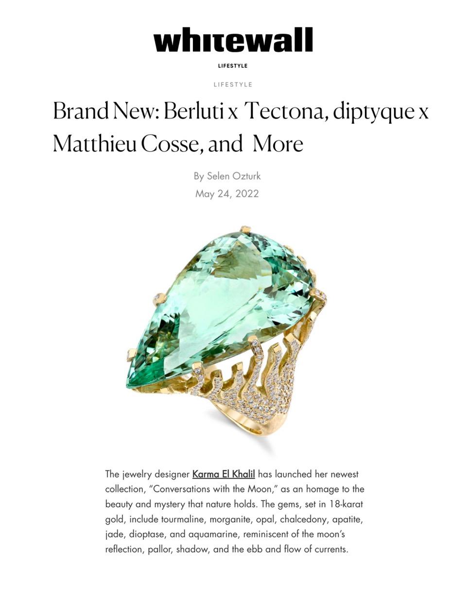 Aquamarine & Diamond Crest Ring in 18k Yellow Gold In New Condition In New York, NY