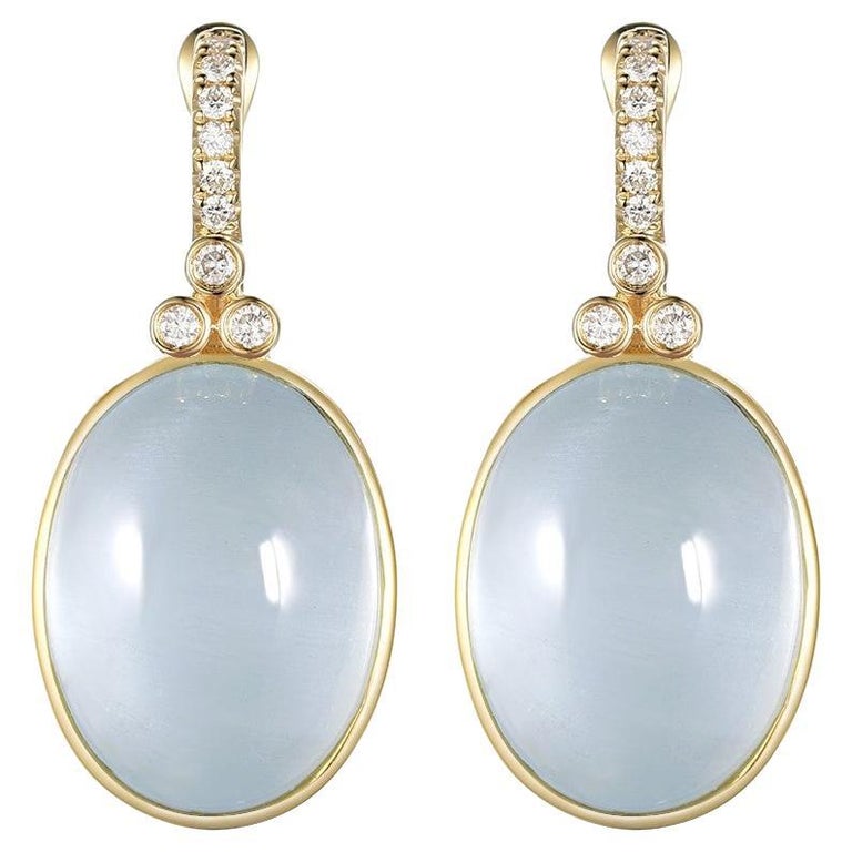 Diamond & 18k Gold Two-Tone Mermaid Splash Drop Earring