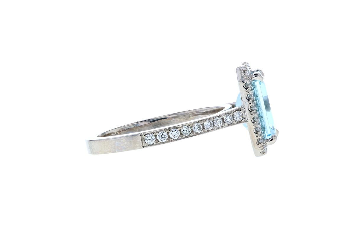 aquamarine halo engagement ring