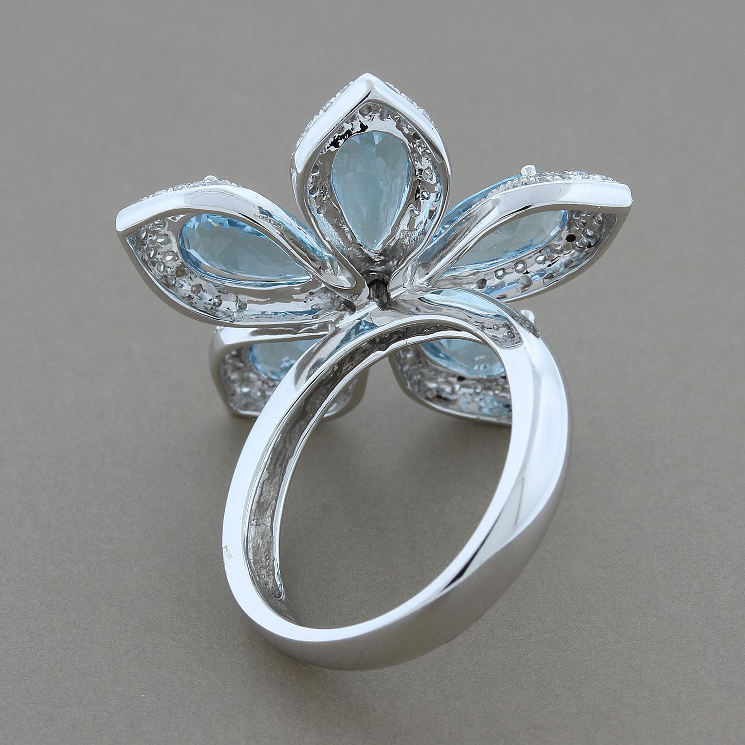 lotus flower diamond ring