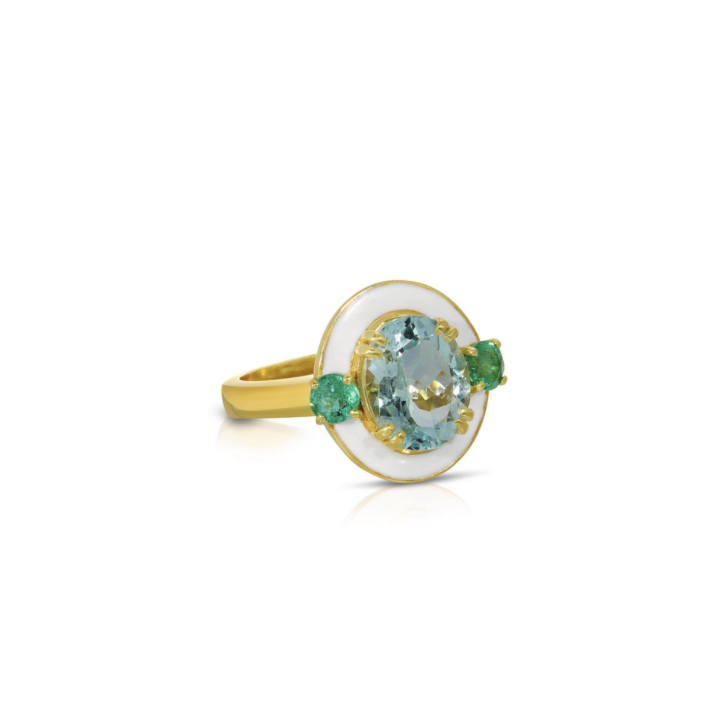 emerald and aquamarine jewelry
