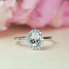 Aquamarine Engagement Ring