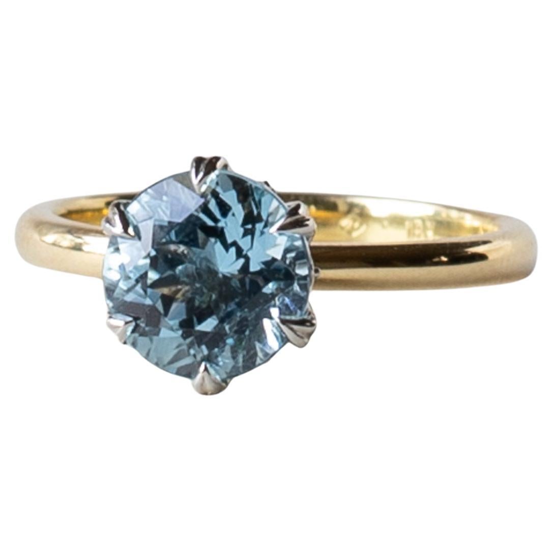 Bague de fiançailles aigue-marine