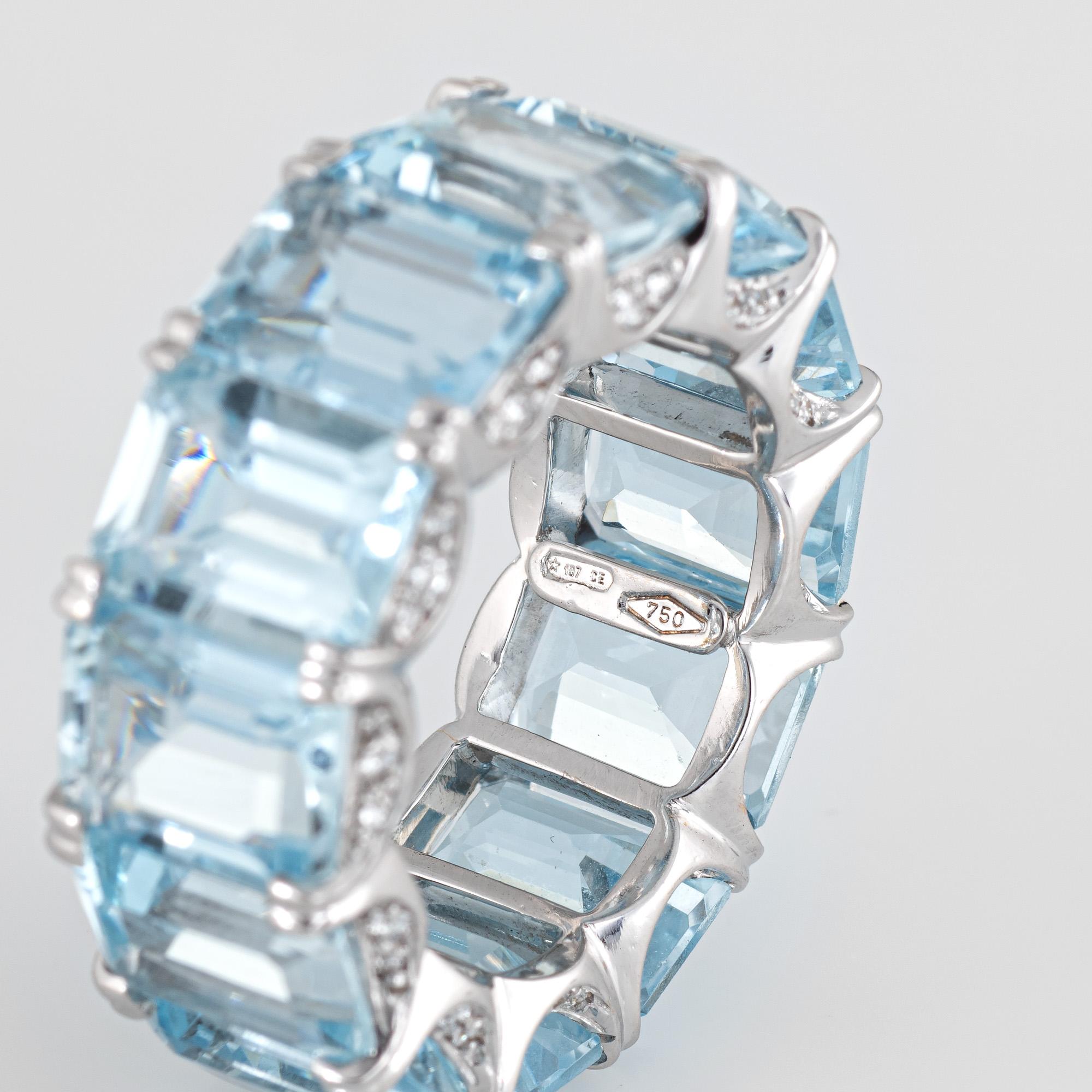 aquamarine eternity band