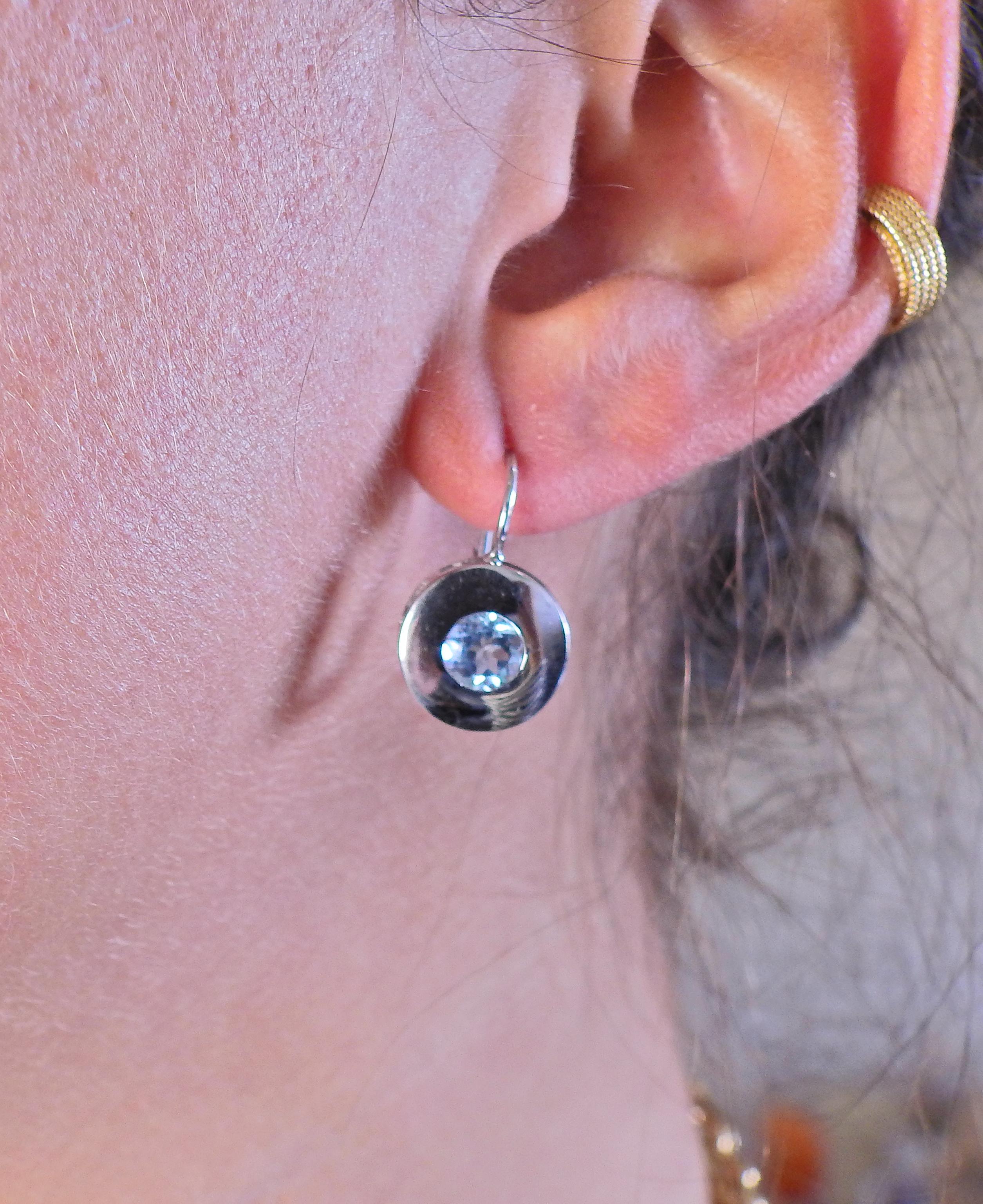 aquamarine earrings sale