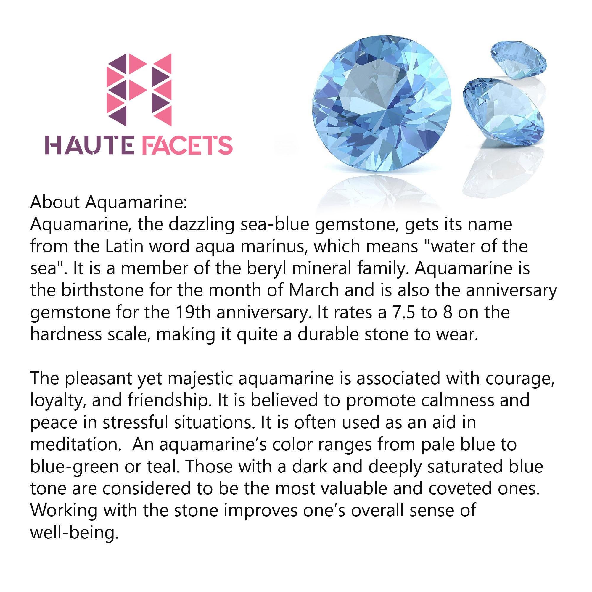 aquamarine diana ring