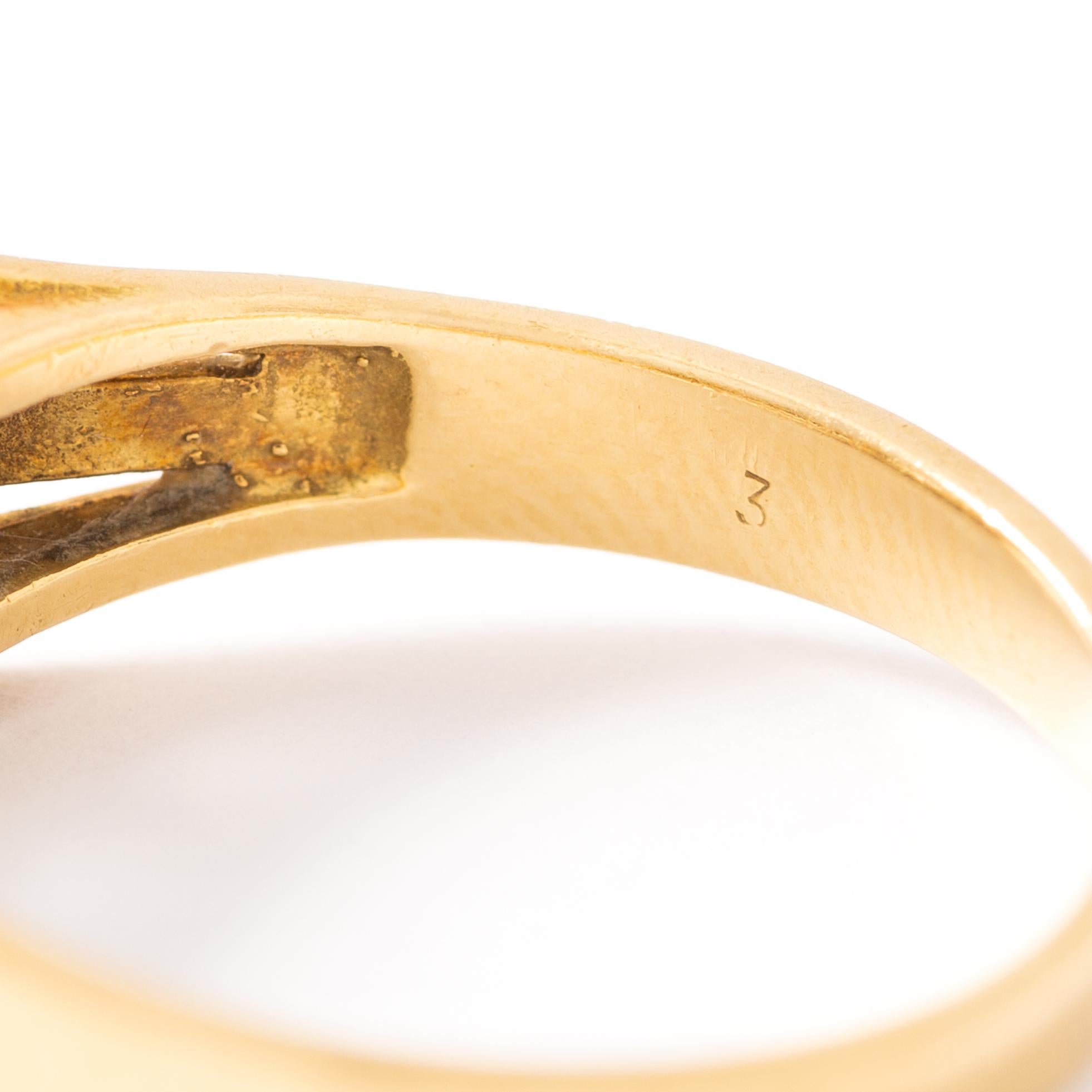 Women's or Men's Aquamarine Gold Ring For Sale