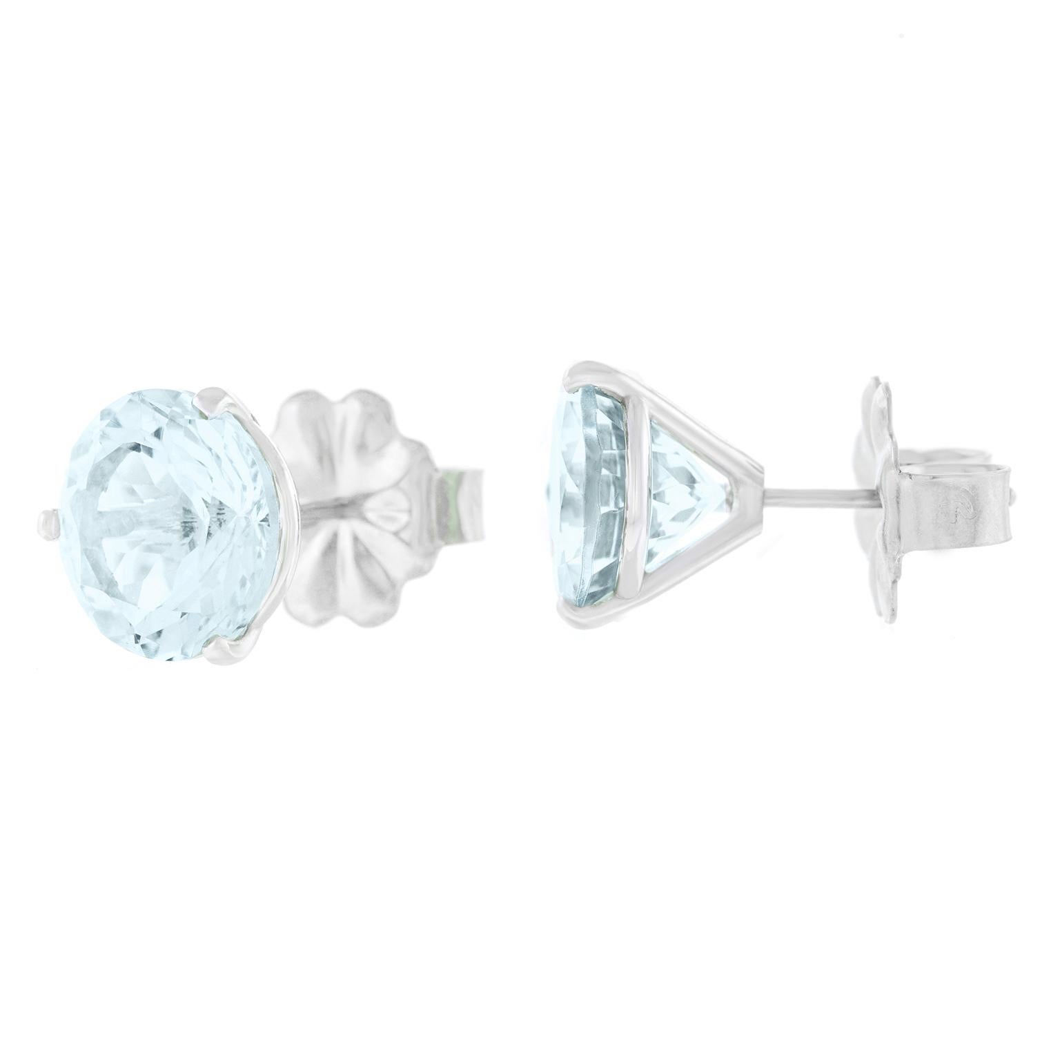 Aquamarine Gold Set Earrings 4