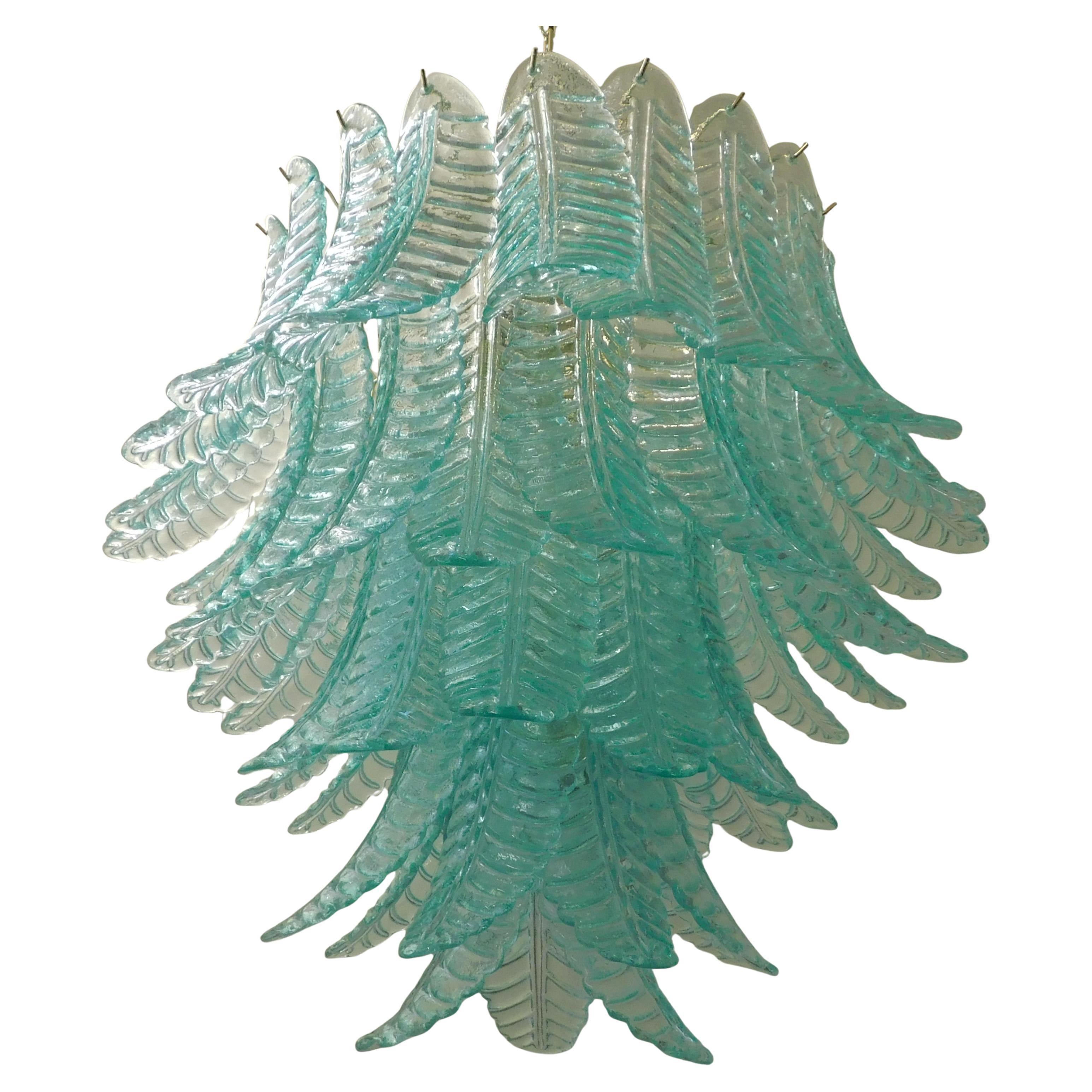 Lámpara de cristal de Murano aguamarina by Fabio Ltd en venta