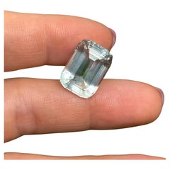 Aquamarine natural Loose gemstone 15.62 ct., Cushion cut, Nigeria, Certificate