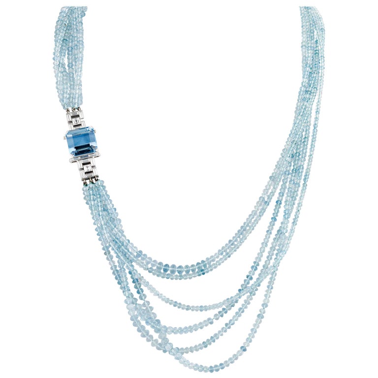 Aquamarine Necklace Tiffany
