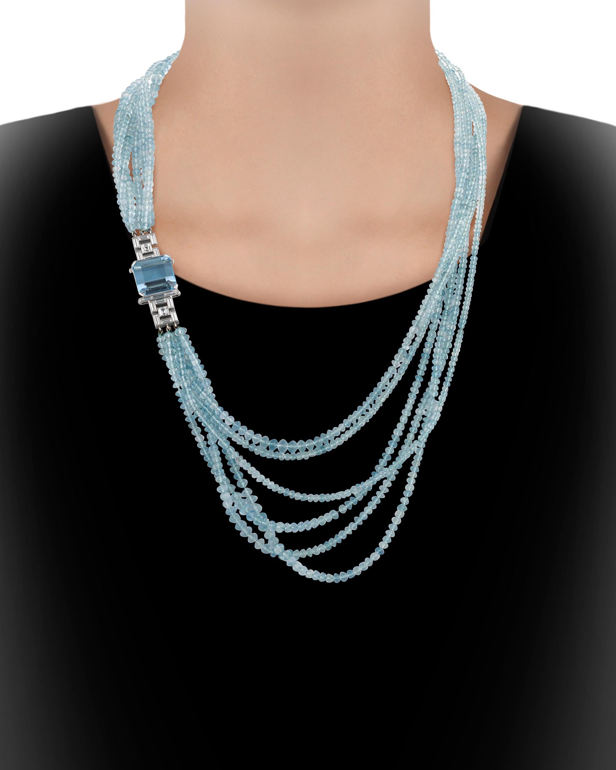 aquamarine necklace tiffany