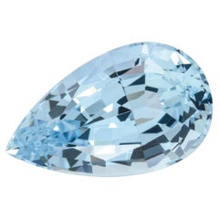 Luxury 20.82 Carat Pear-Shaped Aquamarine Gemstone – Unmounted Fine Jewelry