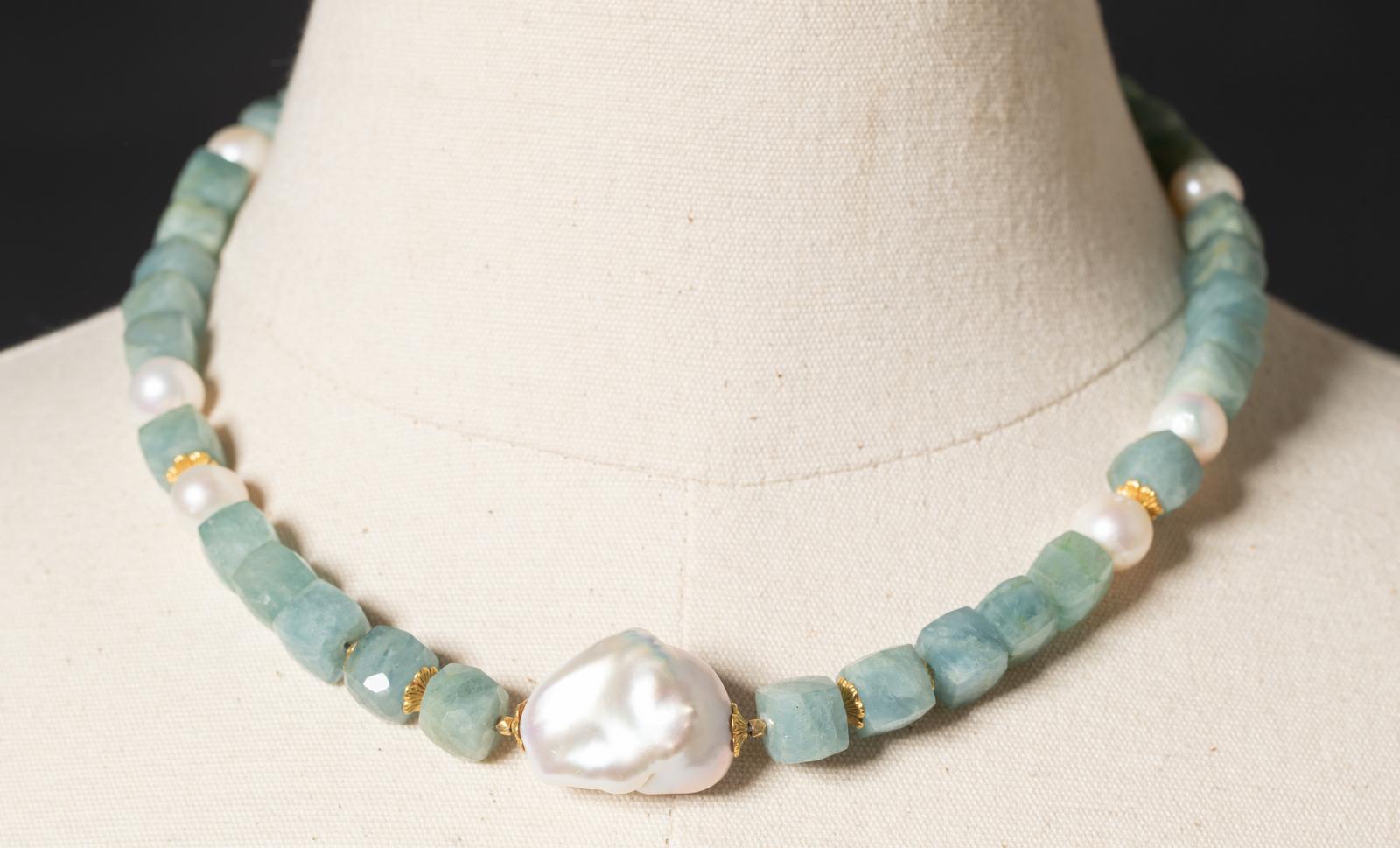 22k gold beads necklace