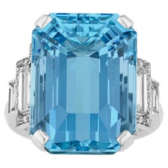 Aquamarine Ring By Raymond Yard, 19.29 Carats