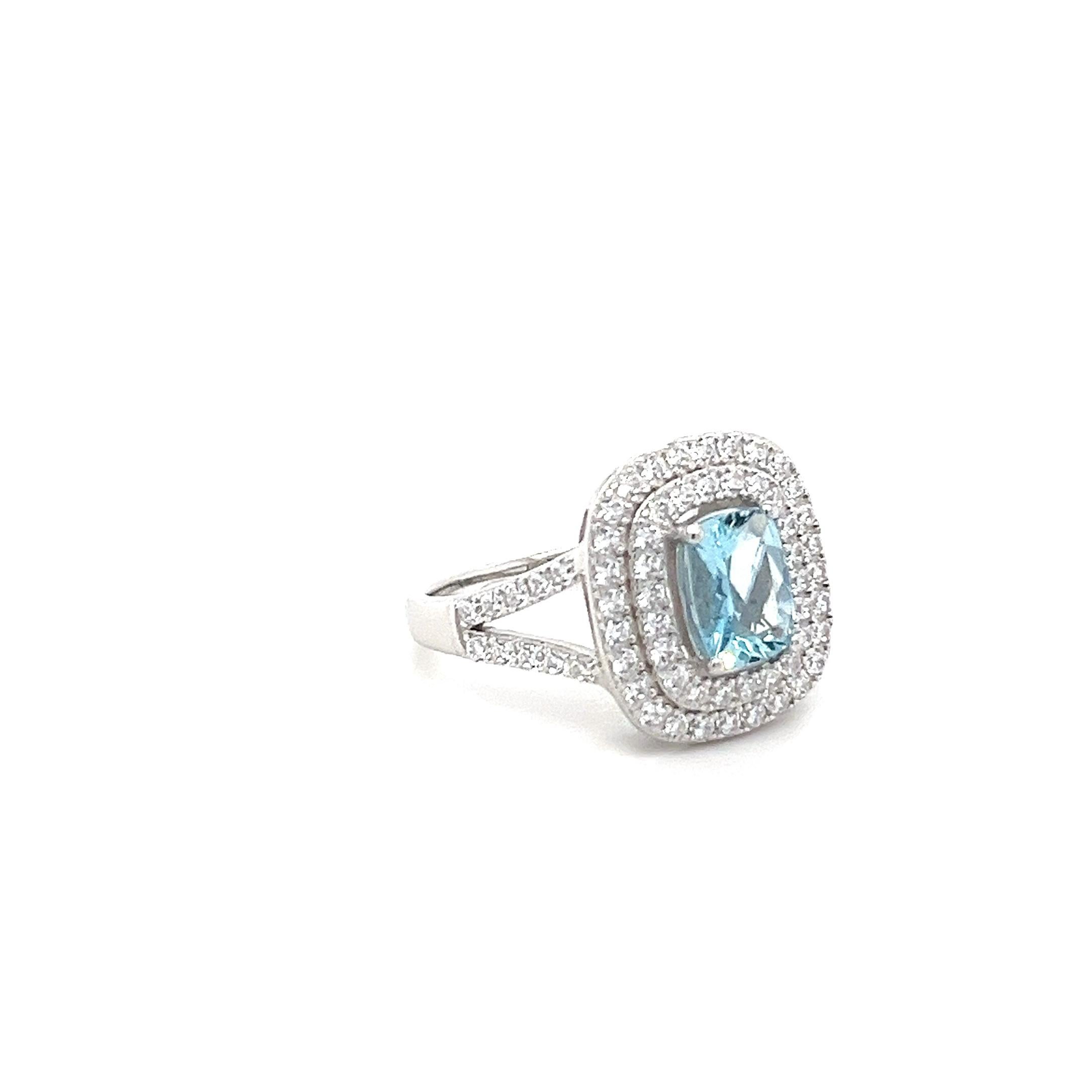 Vintage Aquamarine Ring Art deco natural Aquamarine Statement silver Ring, Light blue rectangular cushion cut Aquamarine Ring for women

♥ Welcome to Blue Star Gems Our Joyful and Meaningful Jewelry
At Blue Star Gems, we are passionate about