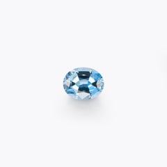 Aquamarine Ring Gem 1.51 Carat Oval Old Mine Loose Gemstone