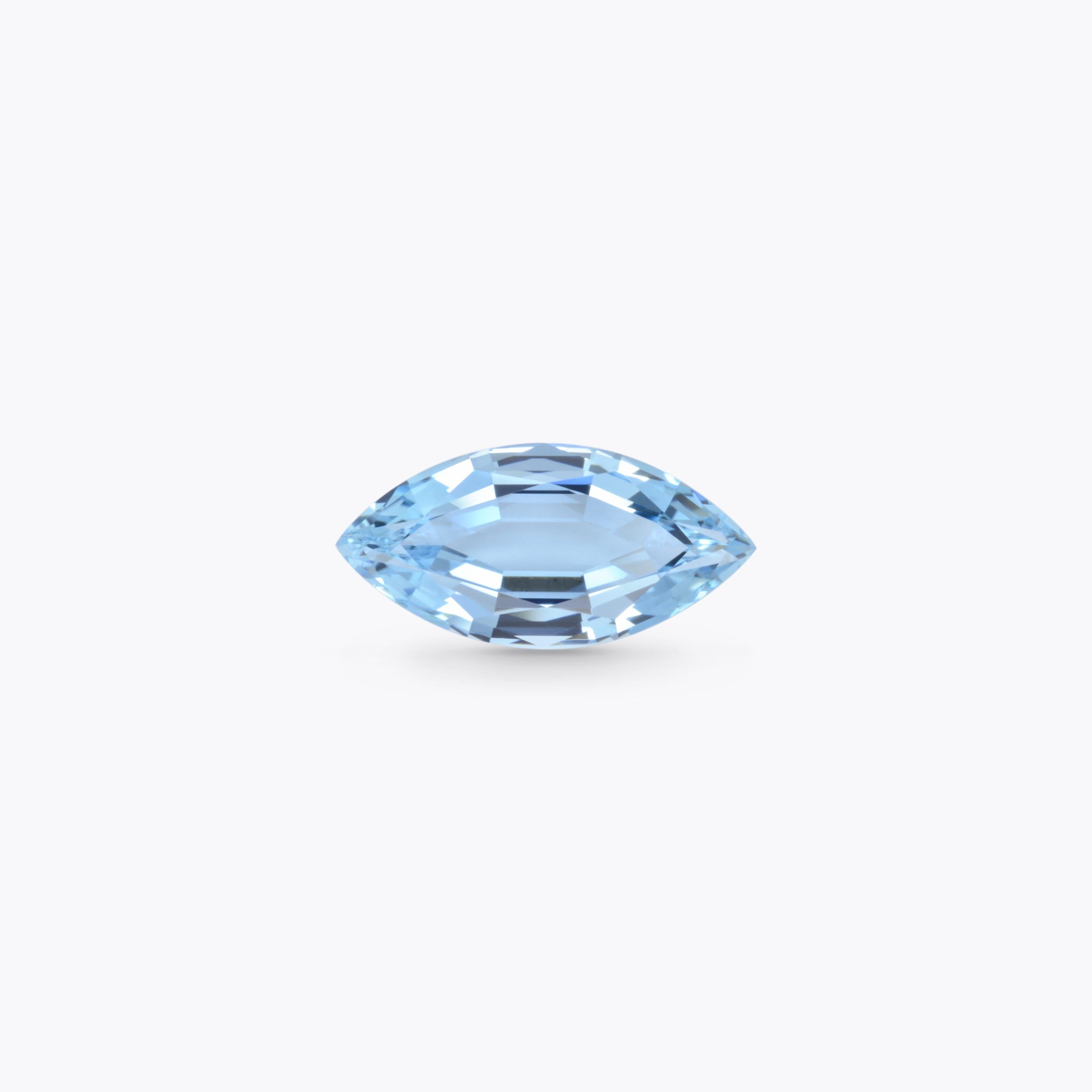 Splendid 5.52 carat Aquamarine Marquise gem, offered loose to a fine gemstone lover.
Dimensions: 19.10 x 9.40 x 5.30 mm
Returns are accepted and paid by us within 7 days of delivery.
We offer supreme custom jewelry work upon request. Please contact