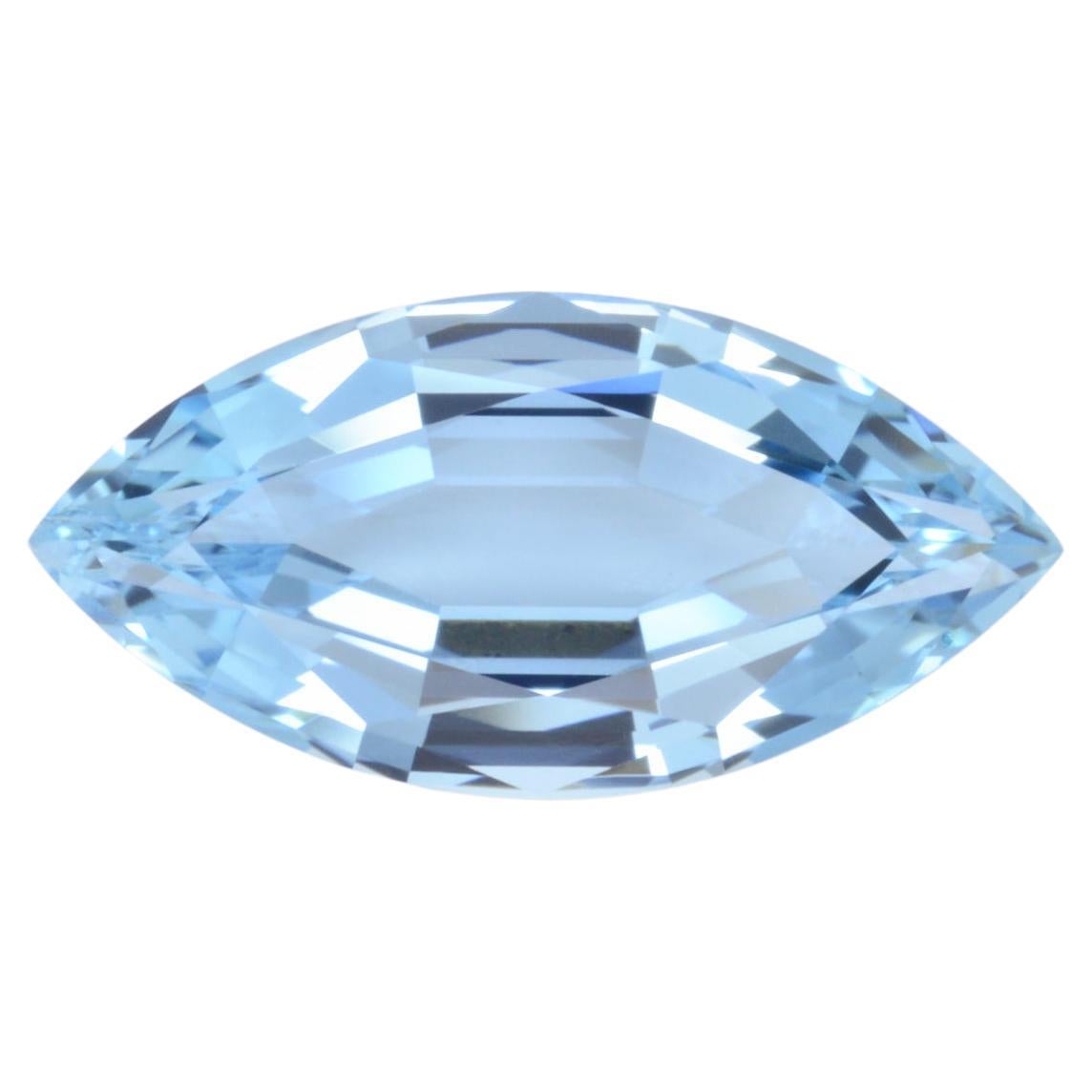Aquamarine Ring Gem 5.52 Carat Unmounted Marquise Loose Gemstone