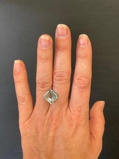Loser Aquamarin-Edelstein 5,55 Karat, ungefasster, in Drachenform für Ringfassung