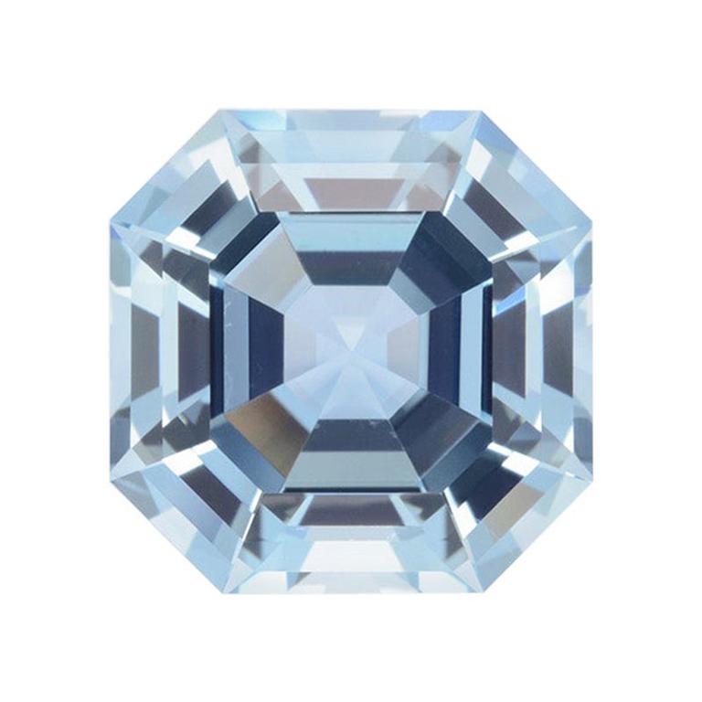 Aquamarine Ring Gem 7.48 Carat Square Octagon Loose Gemstone - Reserved 