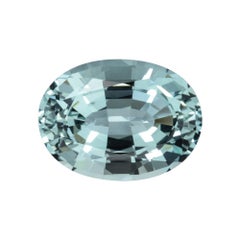 Aquamarine Ring Gem 7.86 Carat Oval Loose Gemstone