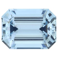 Aquamarine Ring Loose Gemstone 2.64 Carat Emerald Cut Unmounted Gem