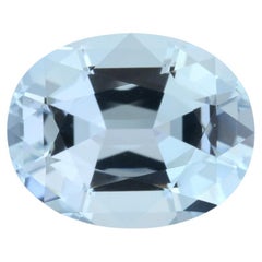 Aquamarine Ring Loose Gemstone 4.26 Carat Oval Unmounted Gem