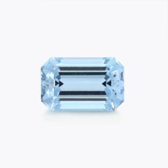 2.73 Carat Emerald Cut Aquamarine Loose Gemstone by Merkaba Jewelry