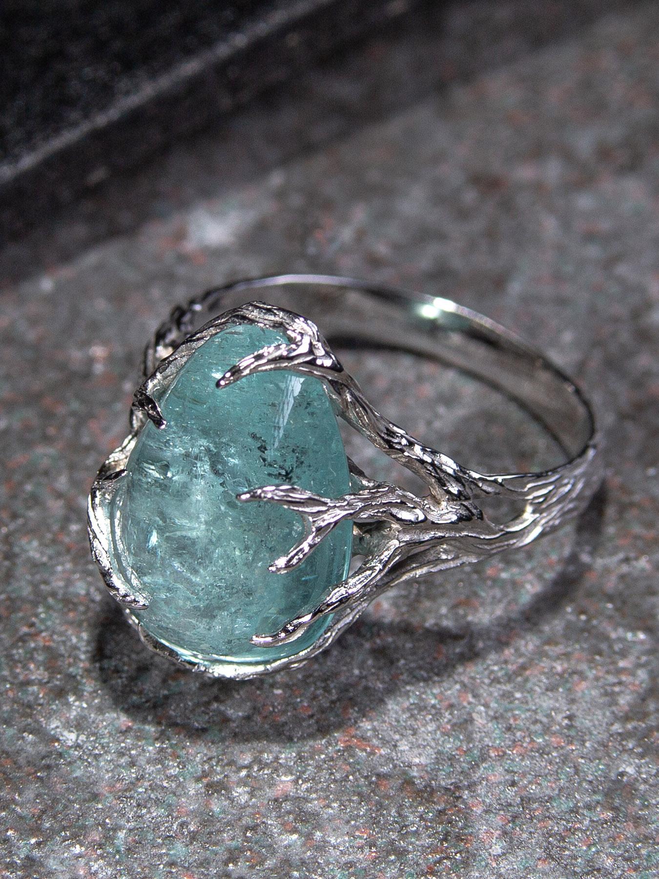 aquamarine and diamond ring blue nile