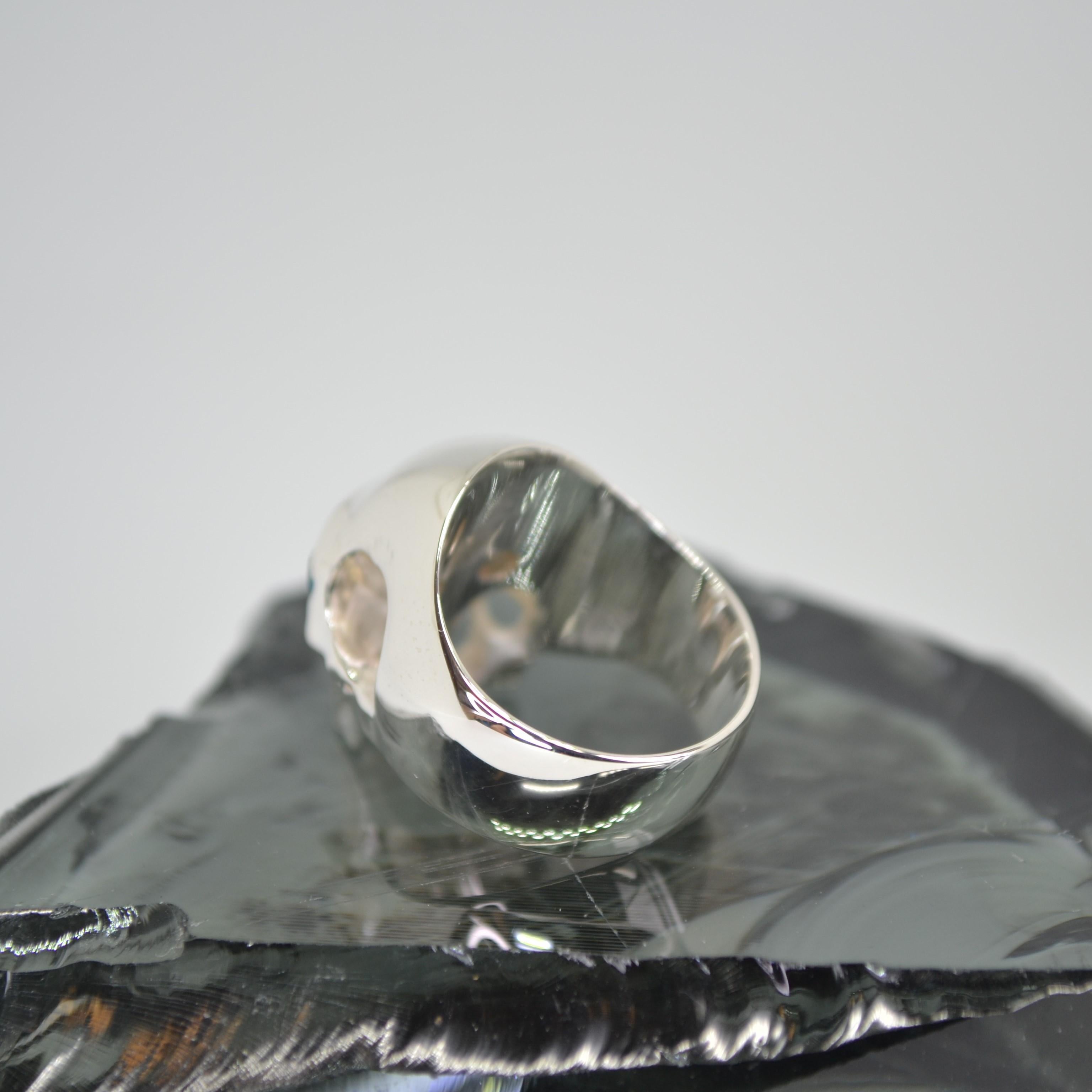 Anello con teschio in acquamarina In condizioni Nuovo in vendita a 徳島市, JP