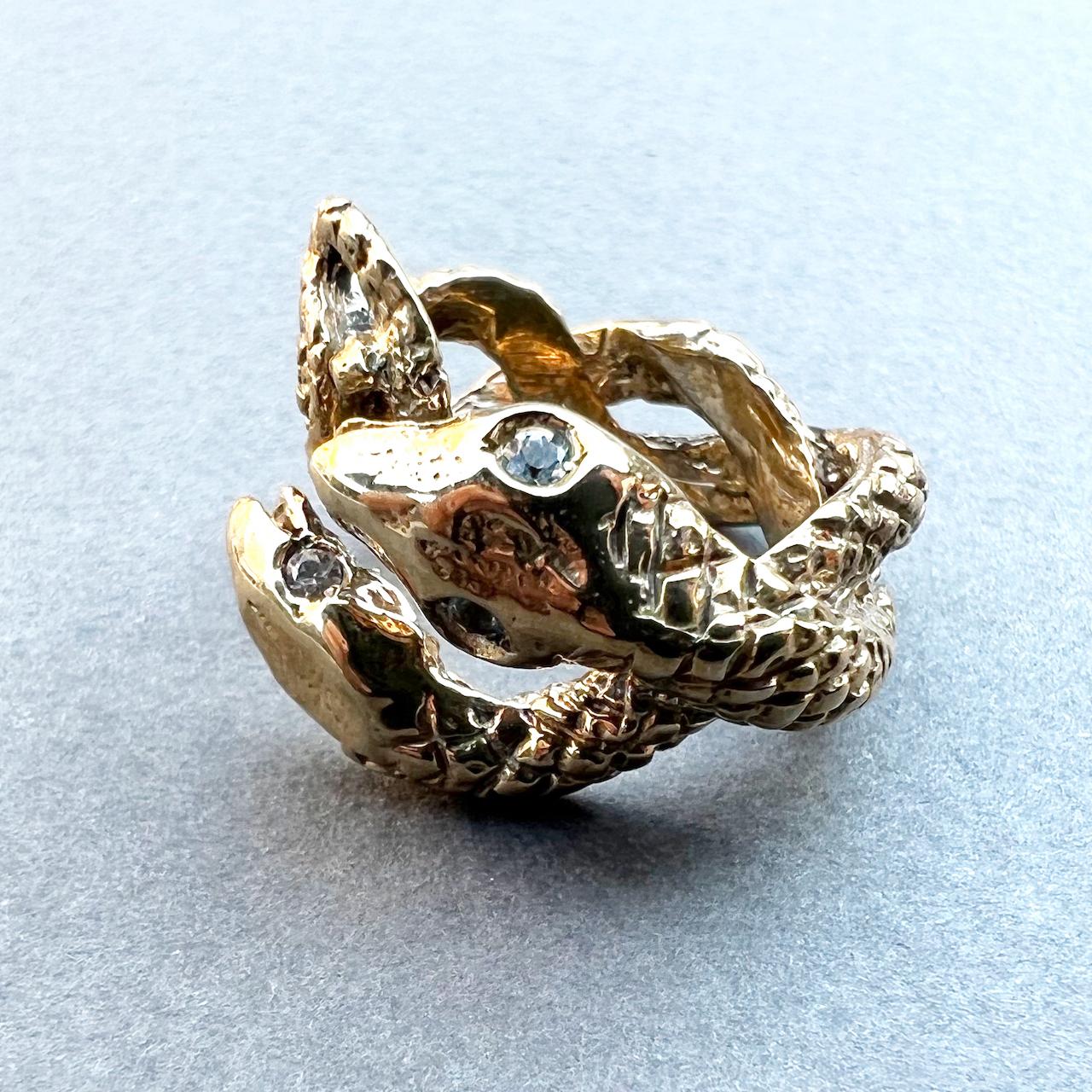 Aquamarine Snake Ring For Sale 1