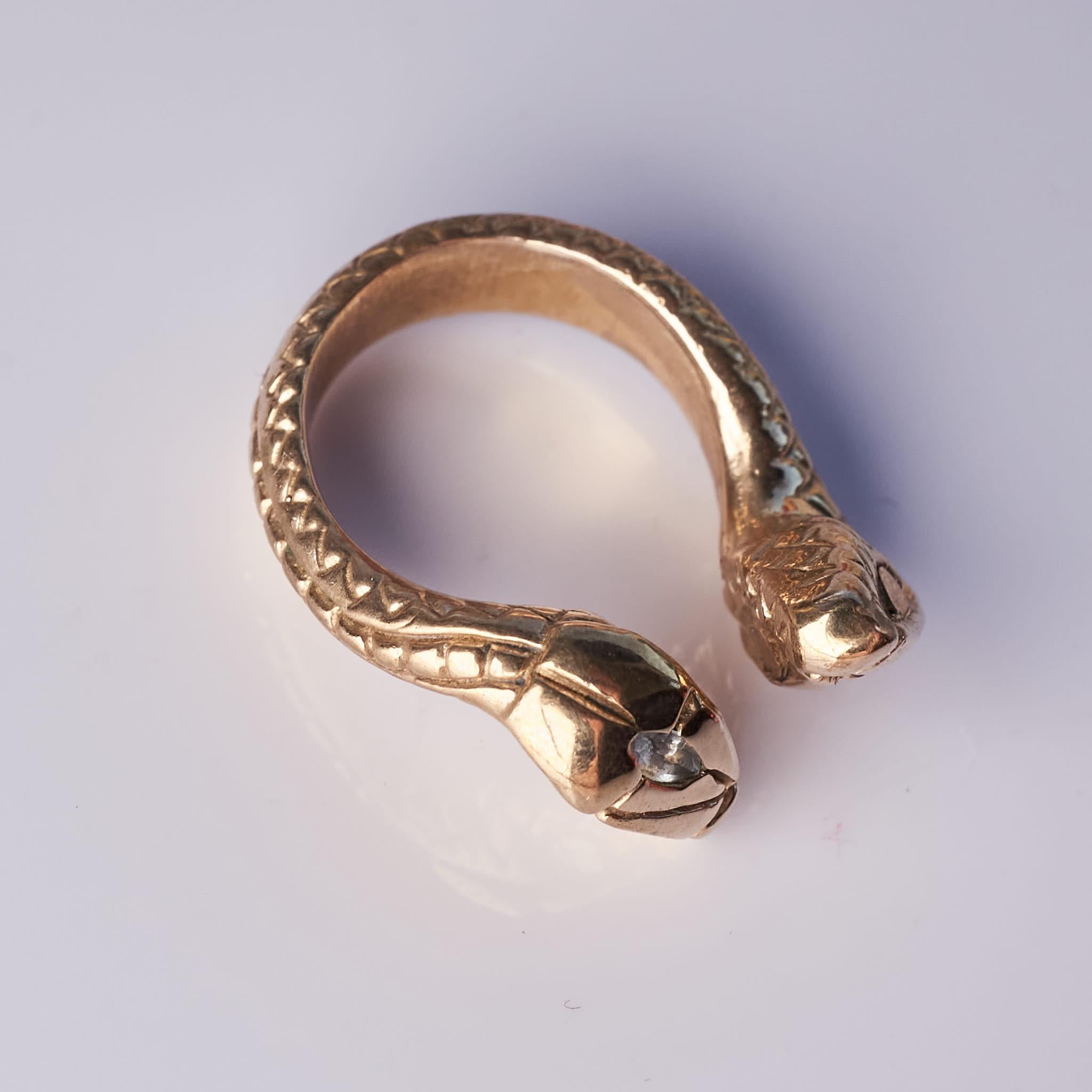 Aquamarine Snake Ring Cocktail Ring J Dauphin In New Condition For Sale In Los Angeles, CA