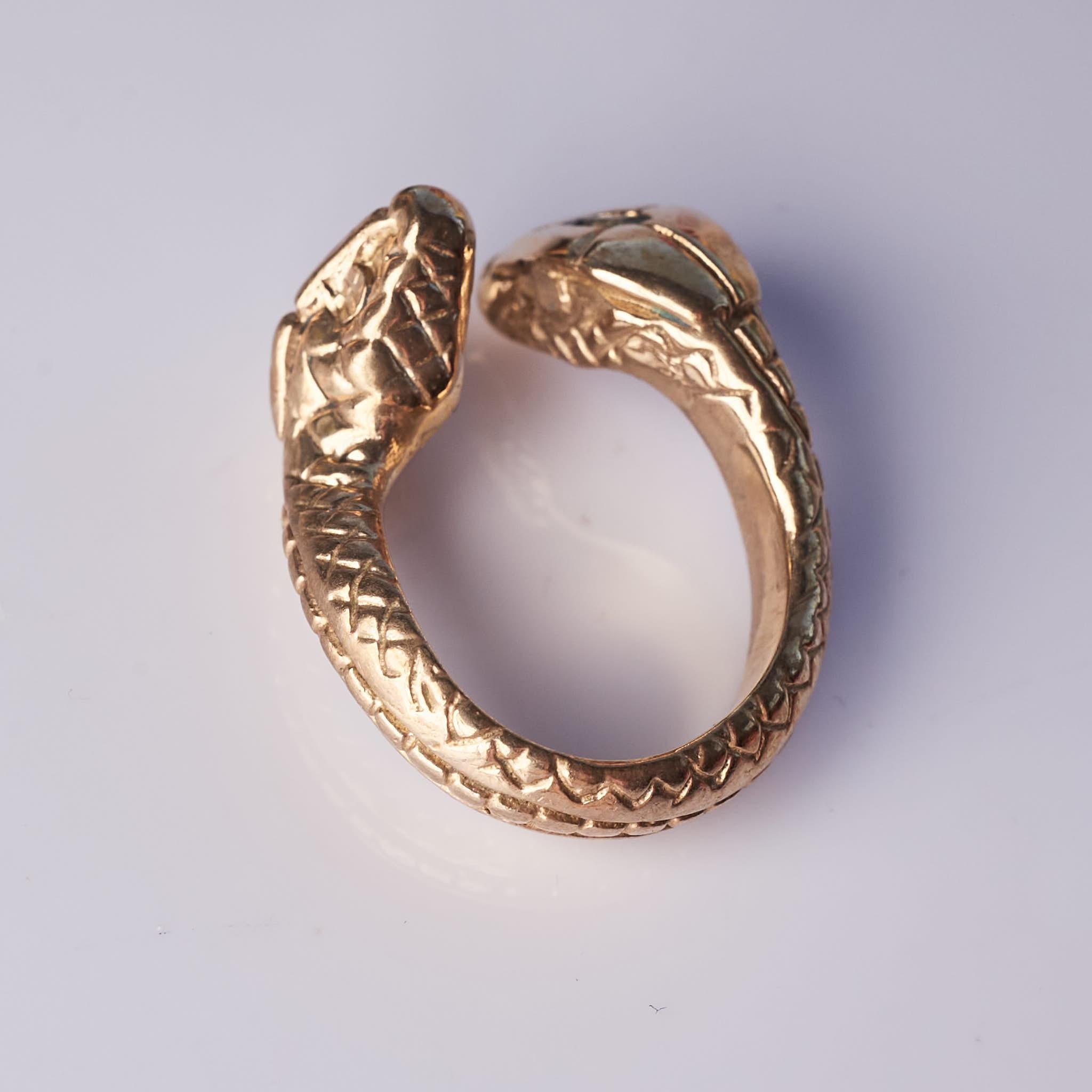 Aquamarine Snake Ring Cocktail Ring J Dauphin For Sale 1