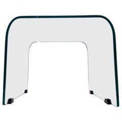 Aquamarine Square Glass Coffee Table attr. to Pietro Chiesa for Fontana Arte