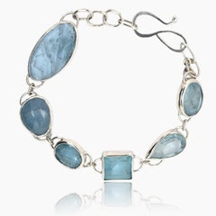 Aquamarine Sterling Bracelet