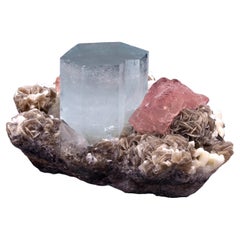 Aguamarina con Fluorita