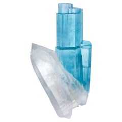 Aquamarine with Quartz, Shigar Valley, Shigar District, Pakistan