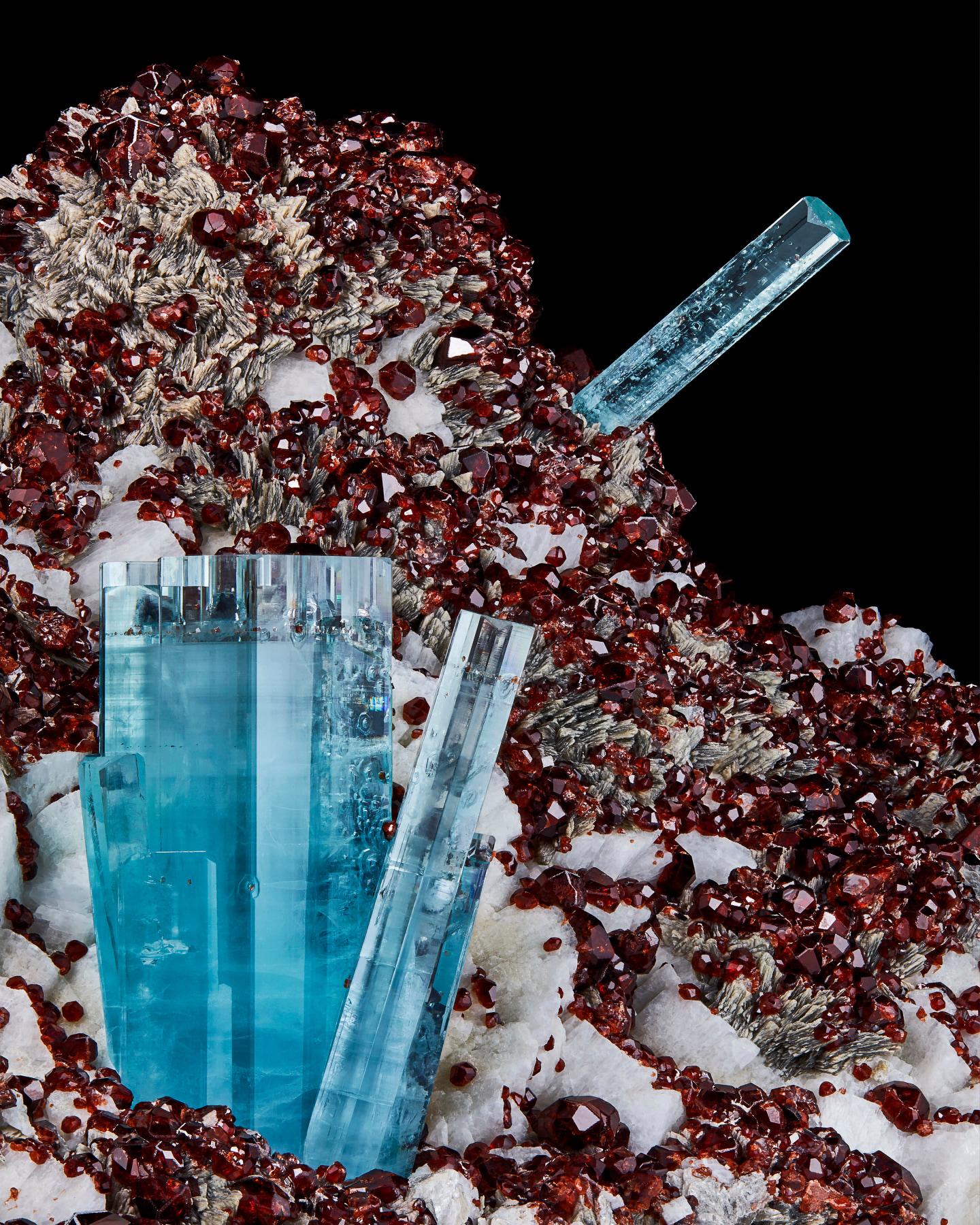 Aquamarine with Spessartine, Pakistan In Good Condition In New York, NY