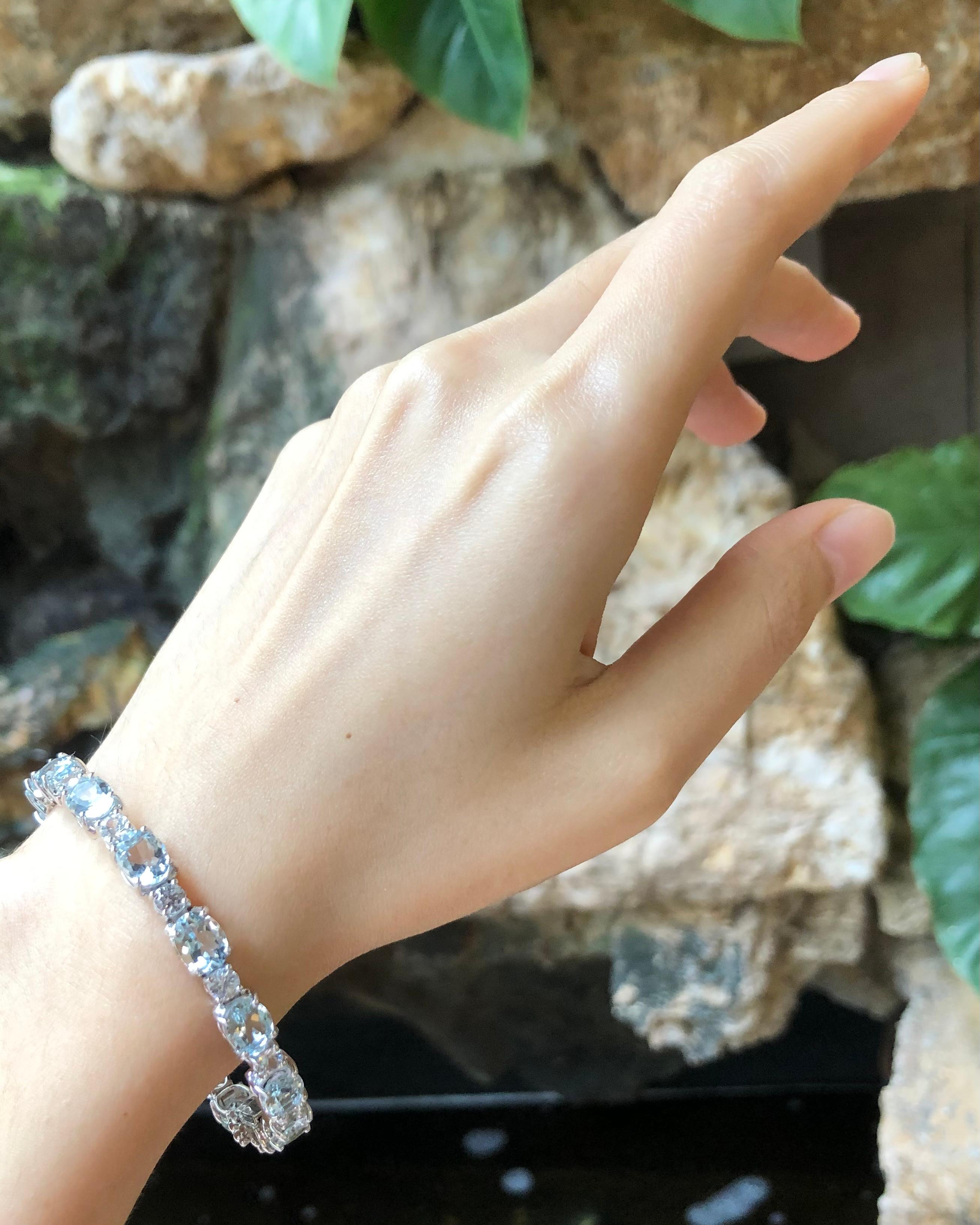 white sapphire bracelet white gold