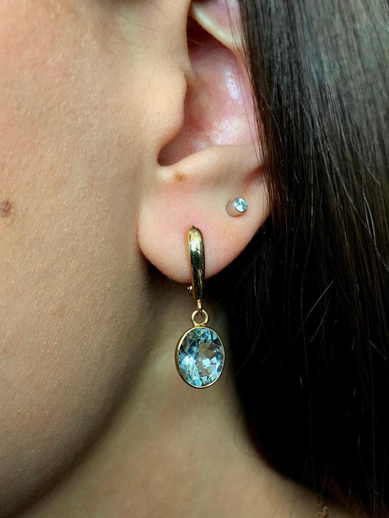 aquarius earrings gold
