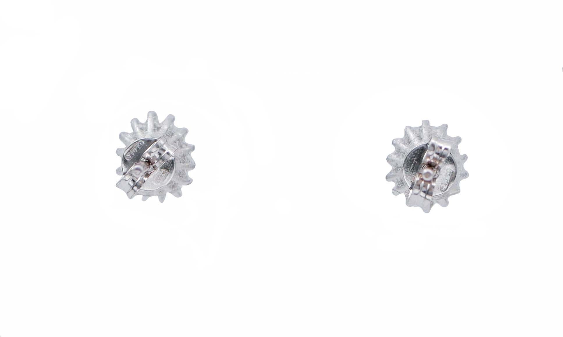 Mixed Cut Aquamarine, Diamonds, 18 Karat White Gold Modern Earrings For Sale