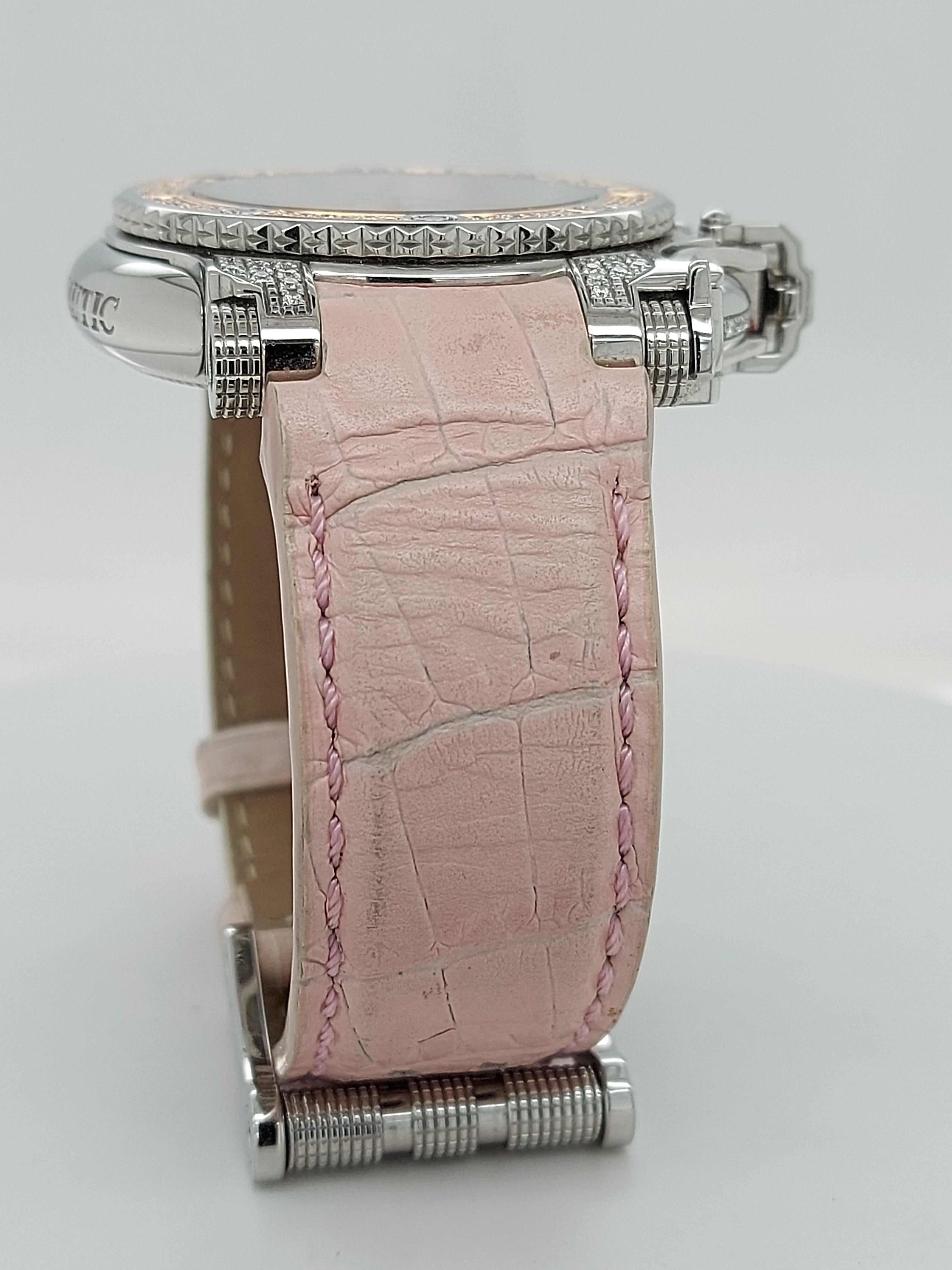 Aquanautic Princess Cuda Wristwatch, Limited Edition Pink Diamonds, Quartz For Sale 12
