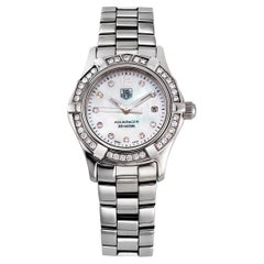 Aquaracer Diamond White Mother of Pearl Dial Ladies Watch 