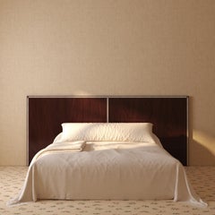 Aquarama Headboard in african mahogany with mother of pearl 138" W x 51.6" H
