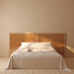 Aquarama Headboard in birds eye maple 127" W x 51.6" H