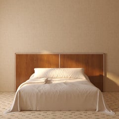 Aquarama Headboard in cherry with mother of pearl 107" W x 51.6" H