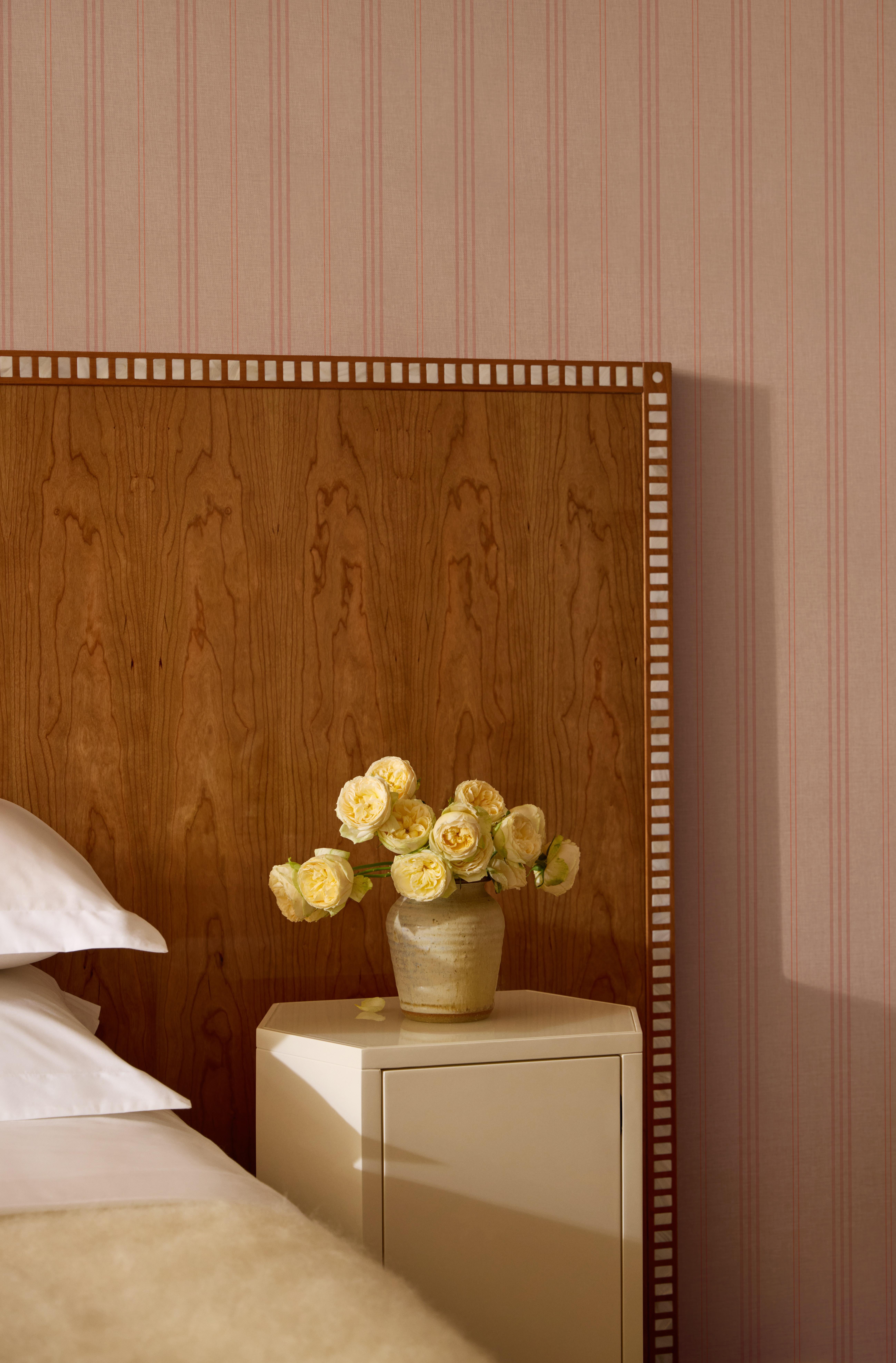 South African Aquarama Headboard in cherry with mother of pearl 127