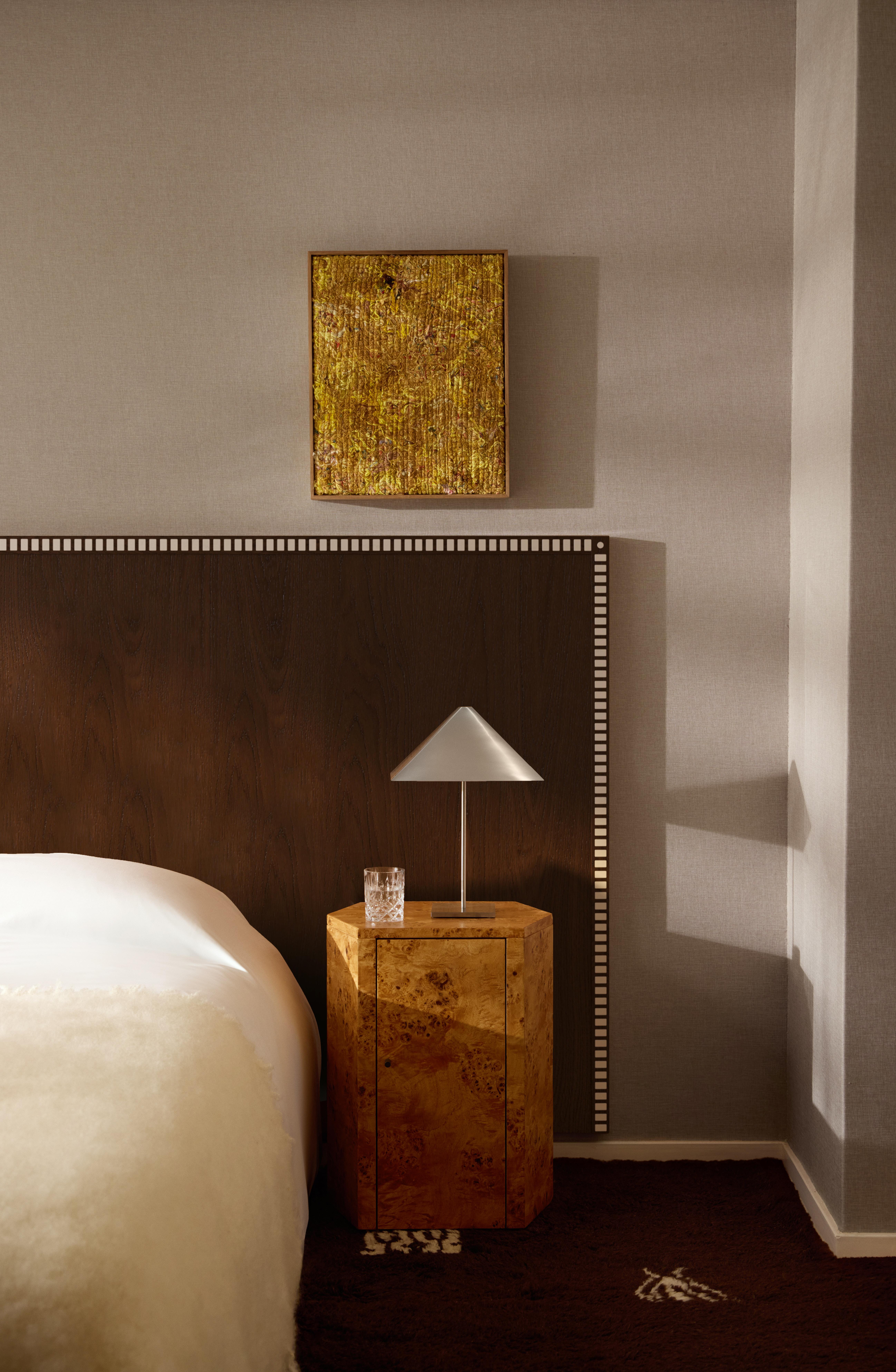 South African Aquarama Headboard in chocolate ash with mother of pearl 107