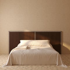 Aquarama Headboard in chocolate ash with mother of pearl 127" W x 51.6" H